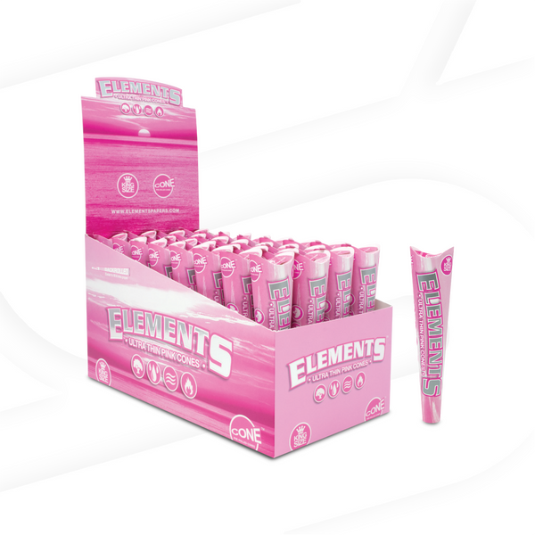 ELEMENTS PINK King Size Slim Rolling Papers