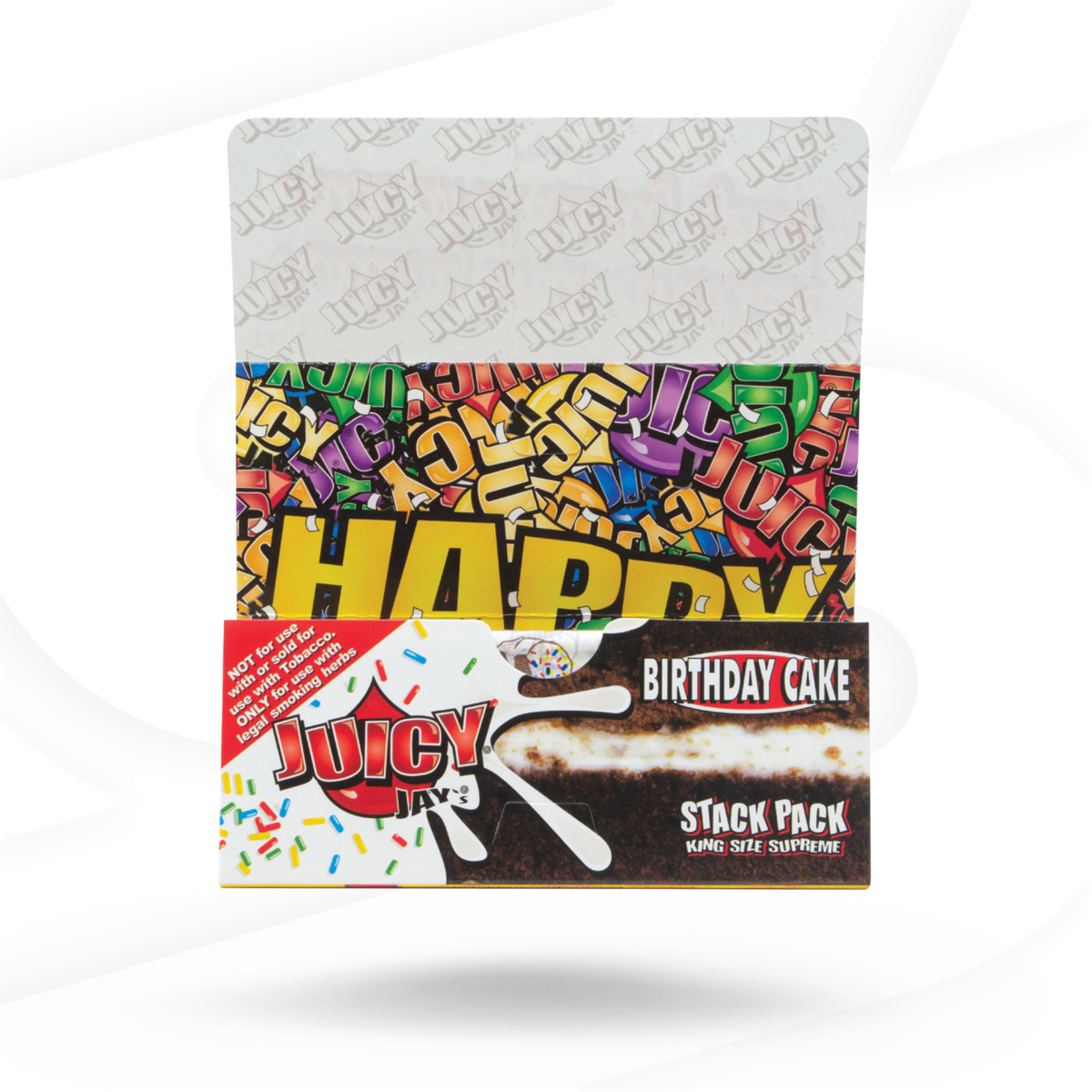 Juicy Jays King Size Supreme Birthday Cake Rolling Papers JAYB-RPFL-KS01_1/24 esd-official