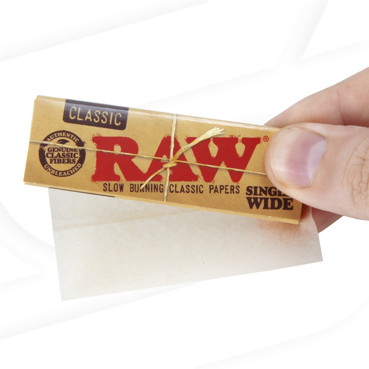 RAW Classic Singe Wide Single Window Rolling Papers Rolling Papers RAWB-RPCL-SW03_1/50 esd-official
