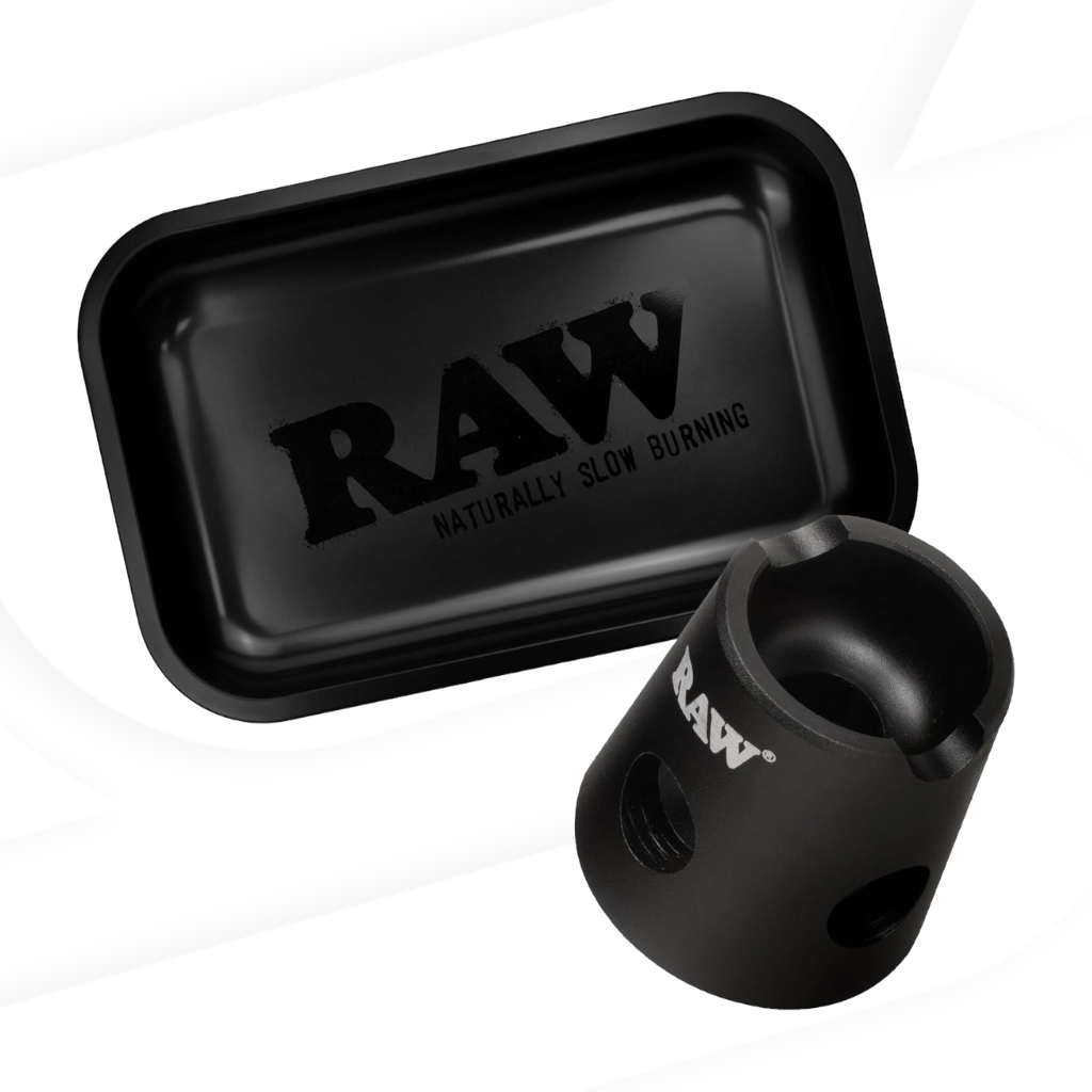 RAW Magnetic Snuffer + RAW Matte Black Tray Small 10.8&quot; x 6.8&quot; BNDL-CD2P-R2RD esd-official