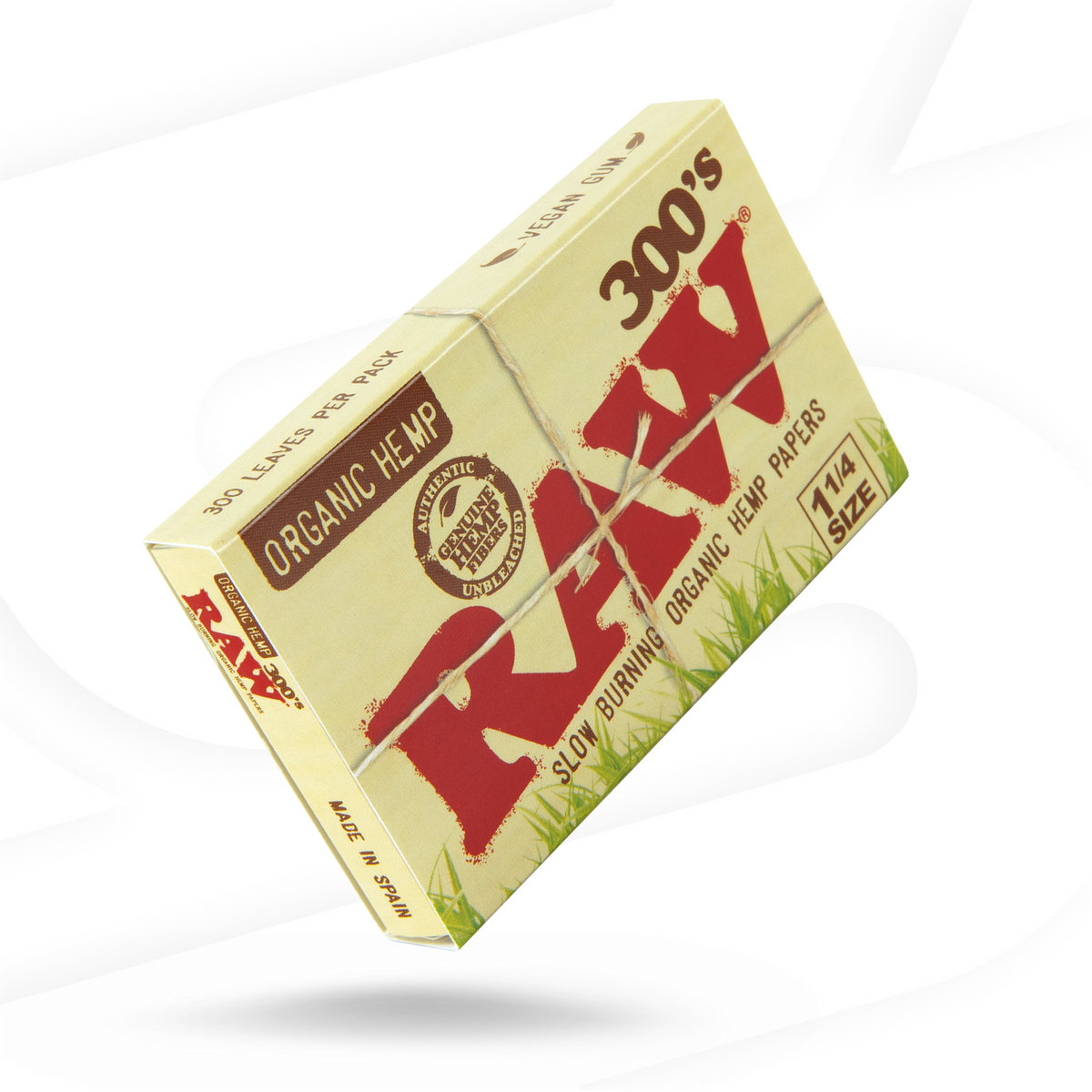 RAW Organic Creaseless 1 1/4 - 300&#39;s Rolling Papers esd-official