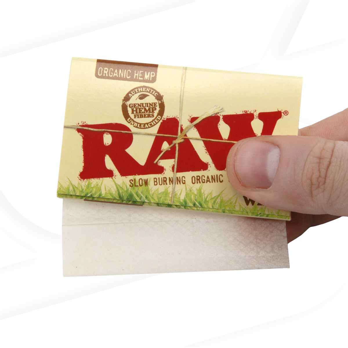 RAW Organic Hemp Single Wide Double Feed Rolling Papers Rolling Papers RAWB-RPOH-SW01_1/25 esd-official