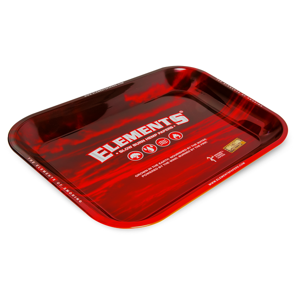 Elements Red Rolling Trays - ESD Official