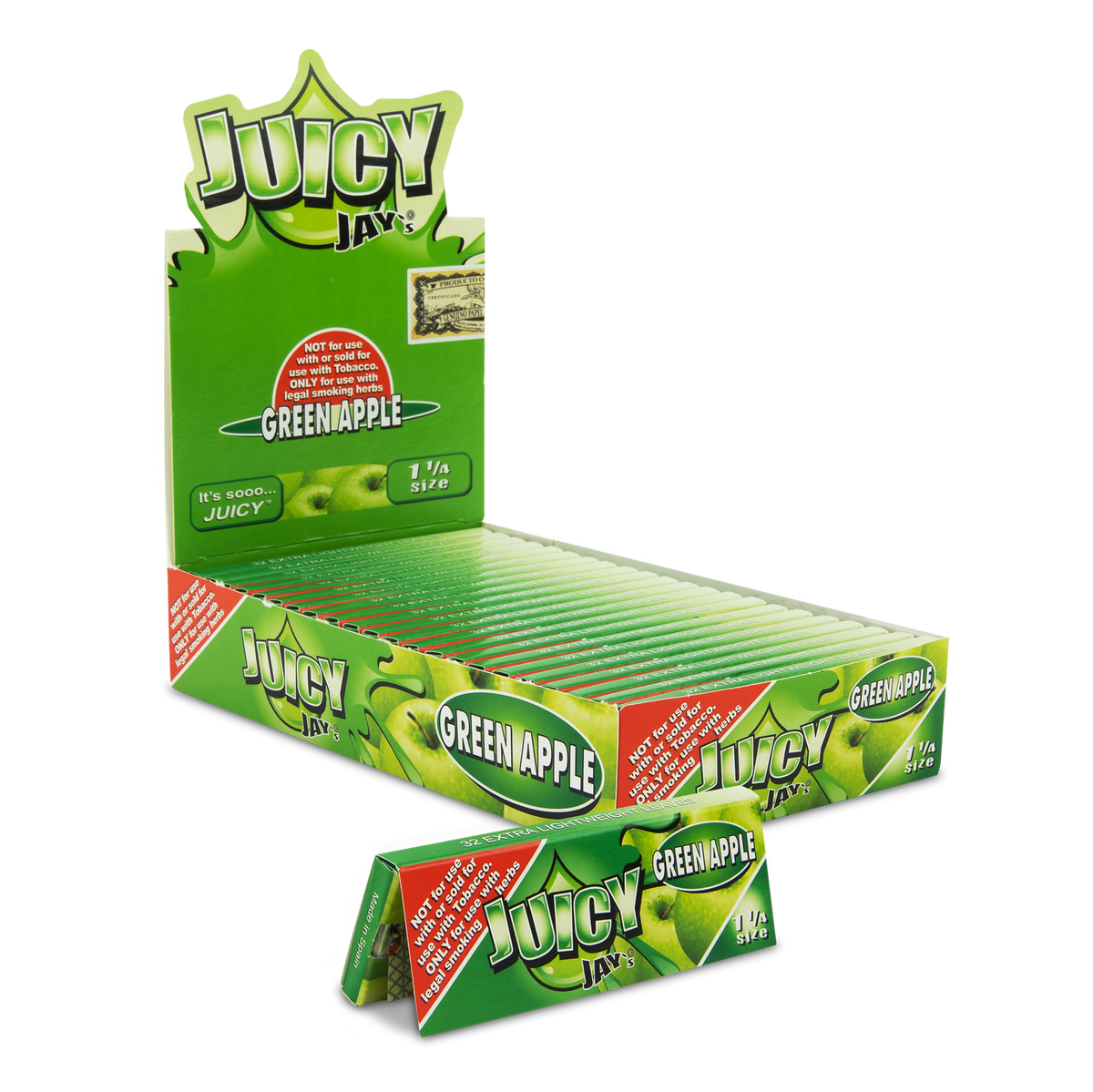 Juicy Jays 1 1/4 Apple Flavored Hemp Rolling Papers Rolling Papers JAY10012 esd-official