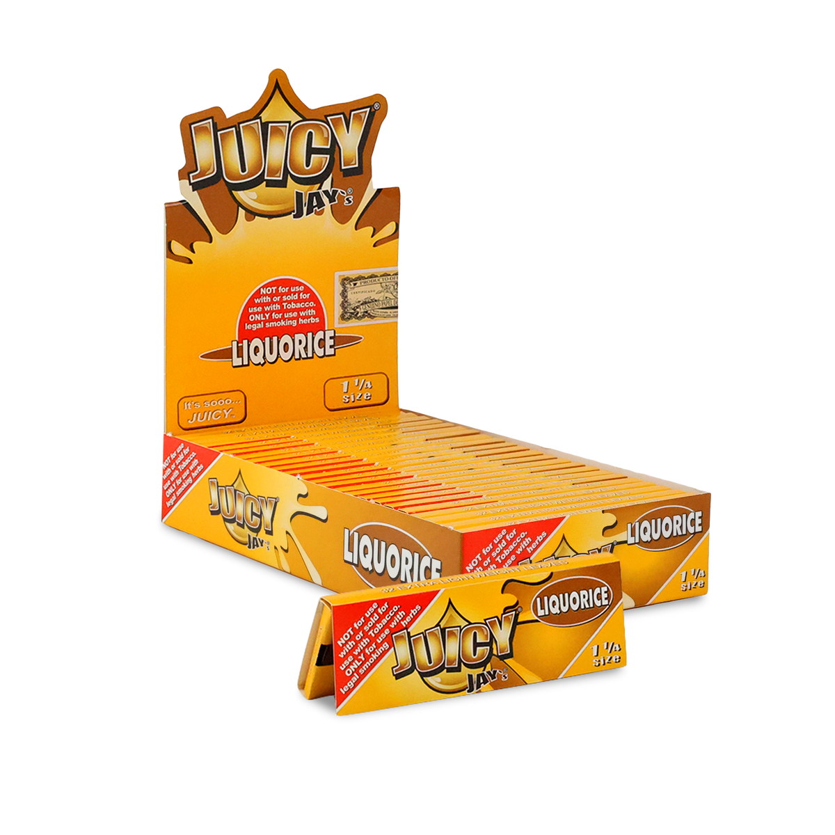 Juicy Jays 1 1/4 Liquorice Flavored Hemp Rolling Papers Rolling Papers JAY10036 esd-official