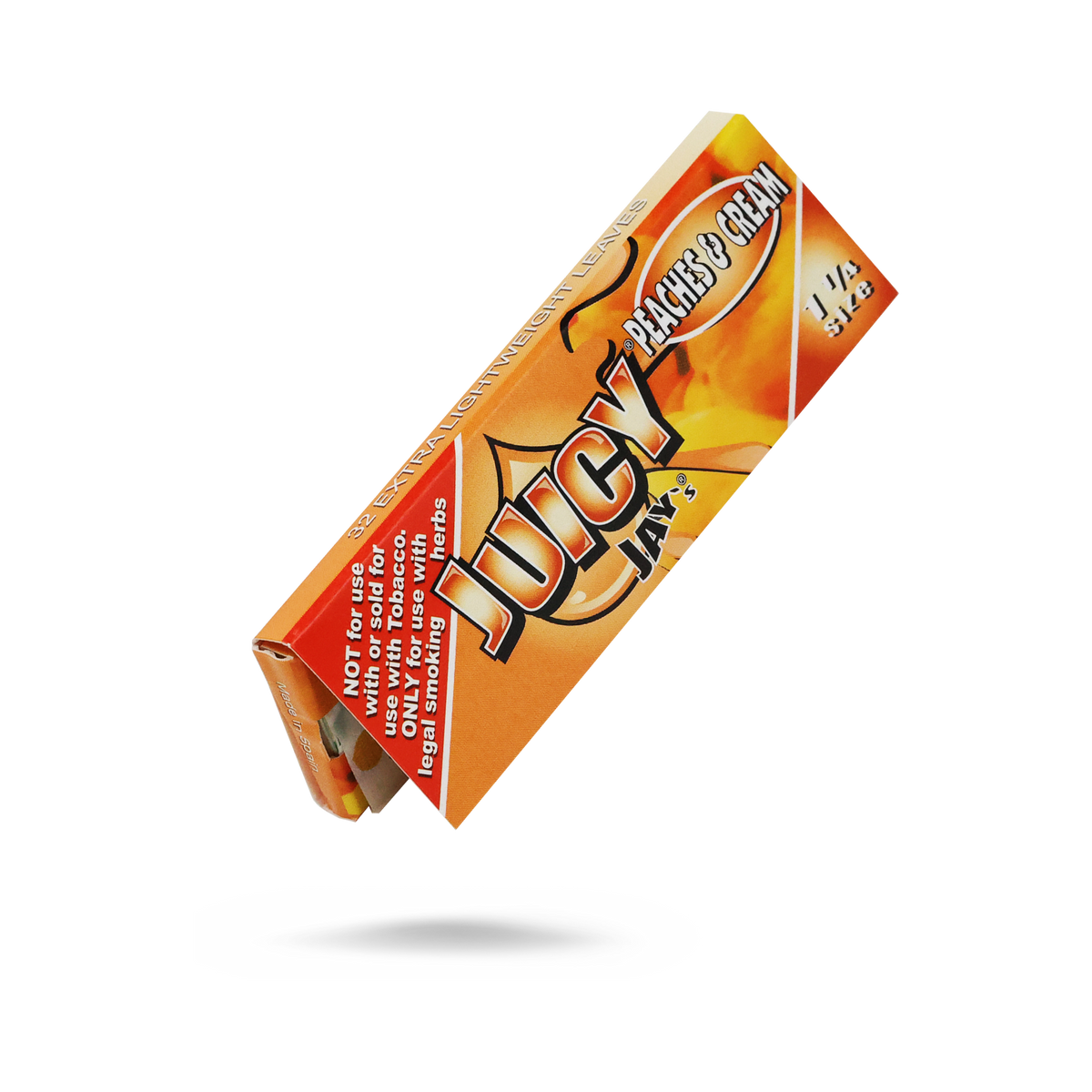 Juicy Jays 1 1/4 Peaches &amp; Cream Flavored Hemp Rolling Papers Rolling Papers JAY10038-1/24 esd-official
