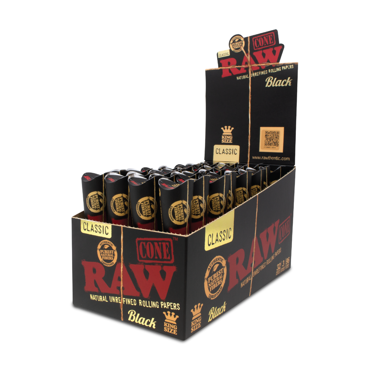 RAW Black King Size Cones - 3 Pack RAW Cones esd-official