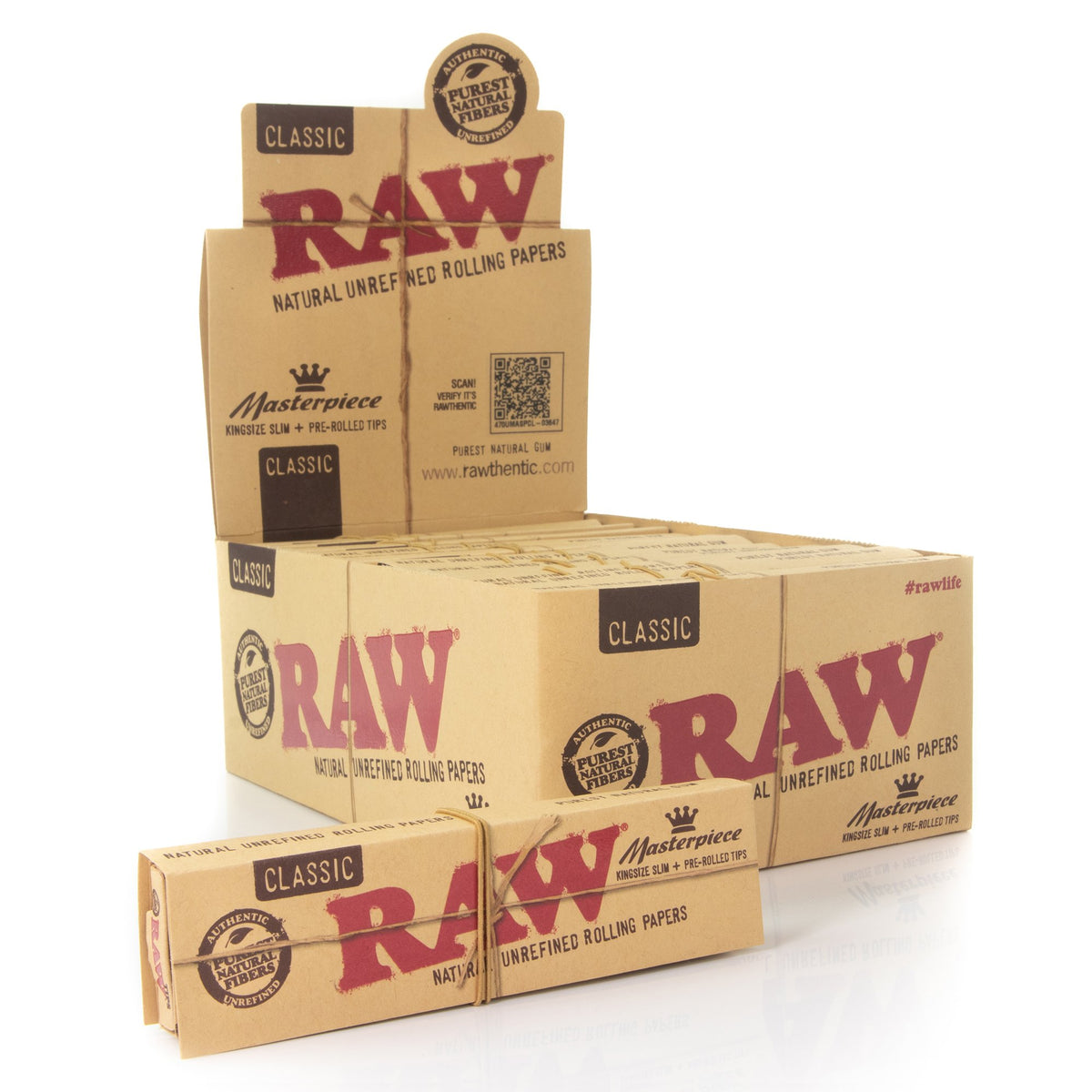 RAW Classic Masterpiece King Size Slim Rolling Papers Rolling Papers WAR00305-MUSA01 esd-official