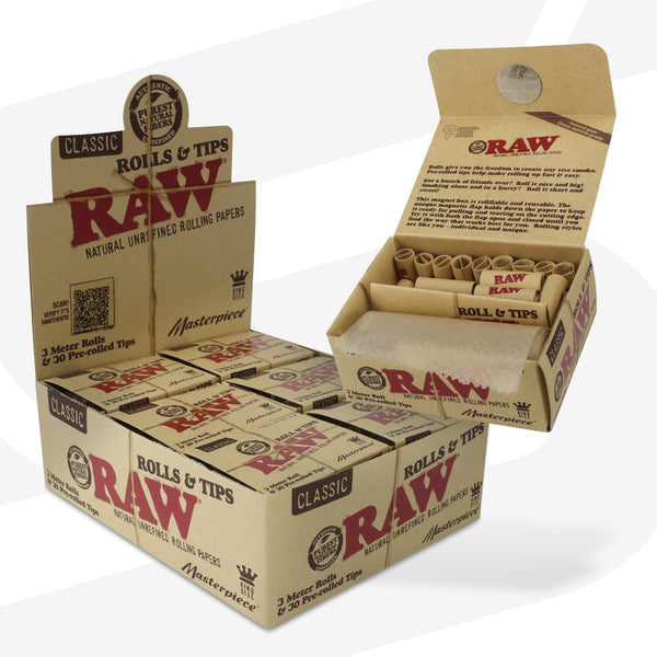 PAPEL RAW EXTRA LARGO 20 300MM - CAJA 20 UNI