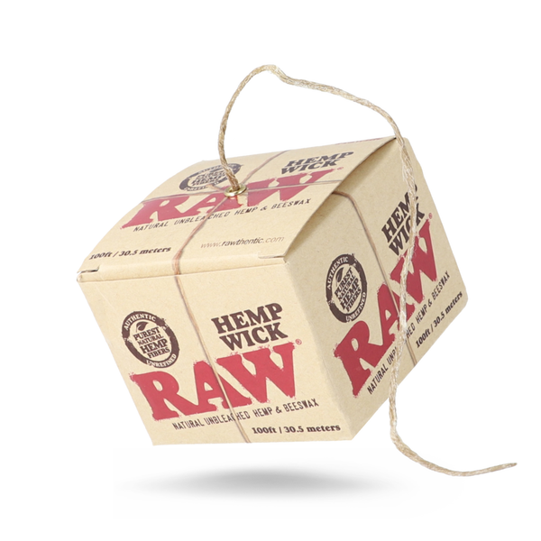 RAW HEMP WICK 20FT – BOX/20 - Kakashie Supplies