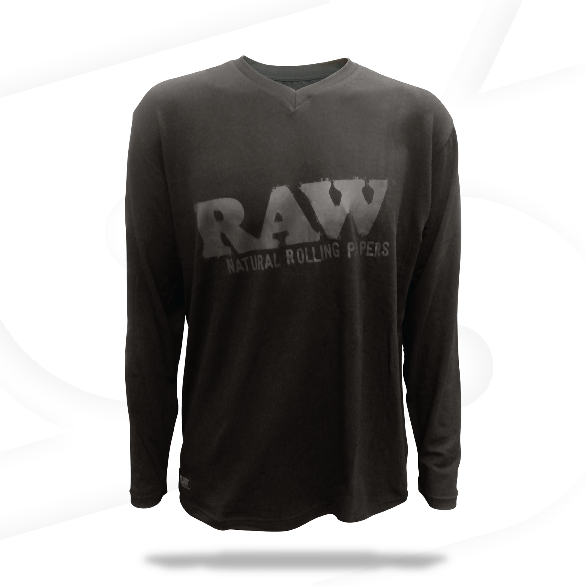RAW Long Sleeve V-Neck Shirt Clothing Accessories esd-official
