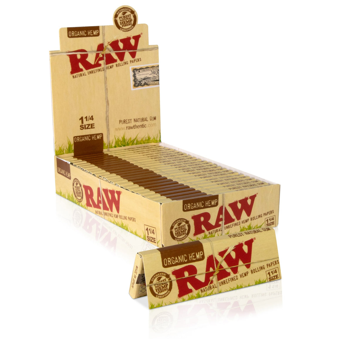 RAW Organic Hemp 1 1/4 Rolling Papers Rolling Papers WAR00351-MUSA01 esd-official