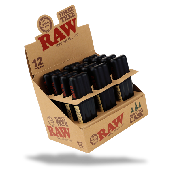 raw cigarette case Leather Case,King Size Prerolled Cone Holder RAW - Double Barrel Wooden