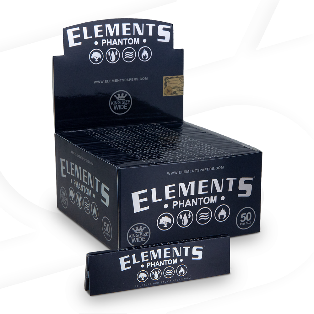 Elements Phantom King Size Wide Rolling Papers