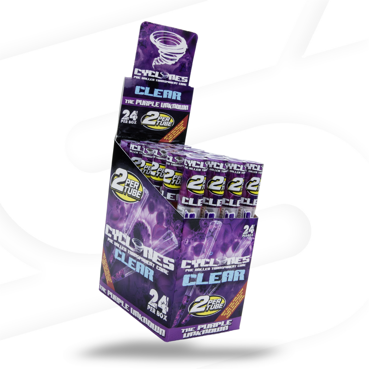 Cyclones Clear Flavored Pre Rolled Cones RAW Cones CYCB-CNFL-0010 esd-official