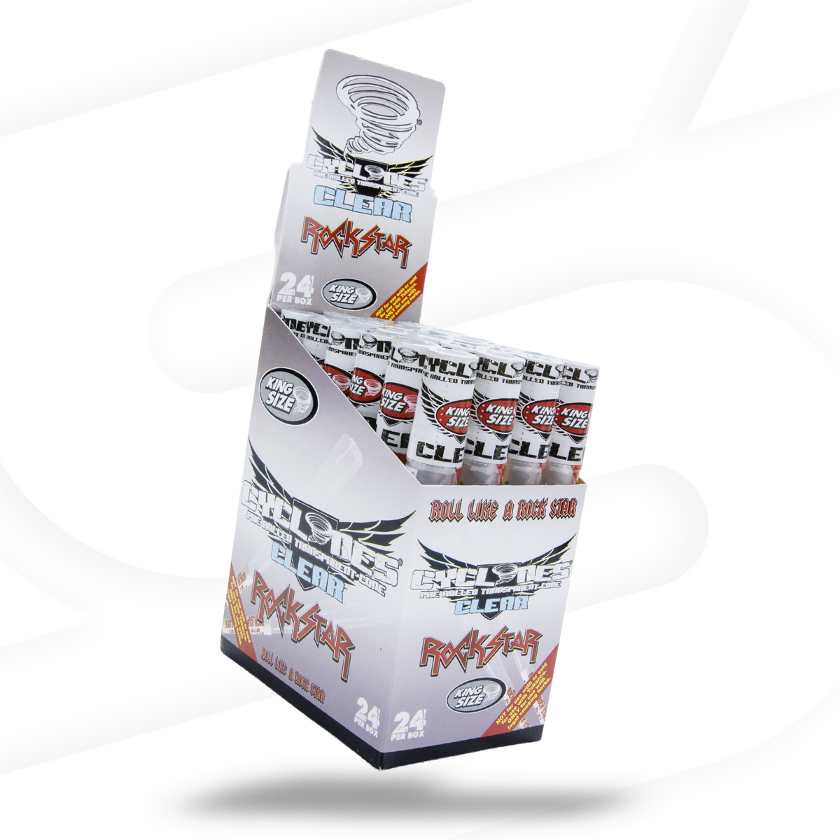 Cyclones Clear Flavored Pre Rolled Cones RAW Cones CYCB-CNFL-0008 esd-official