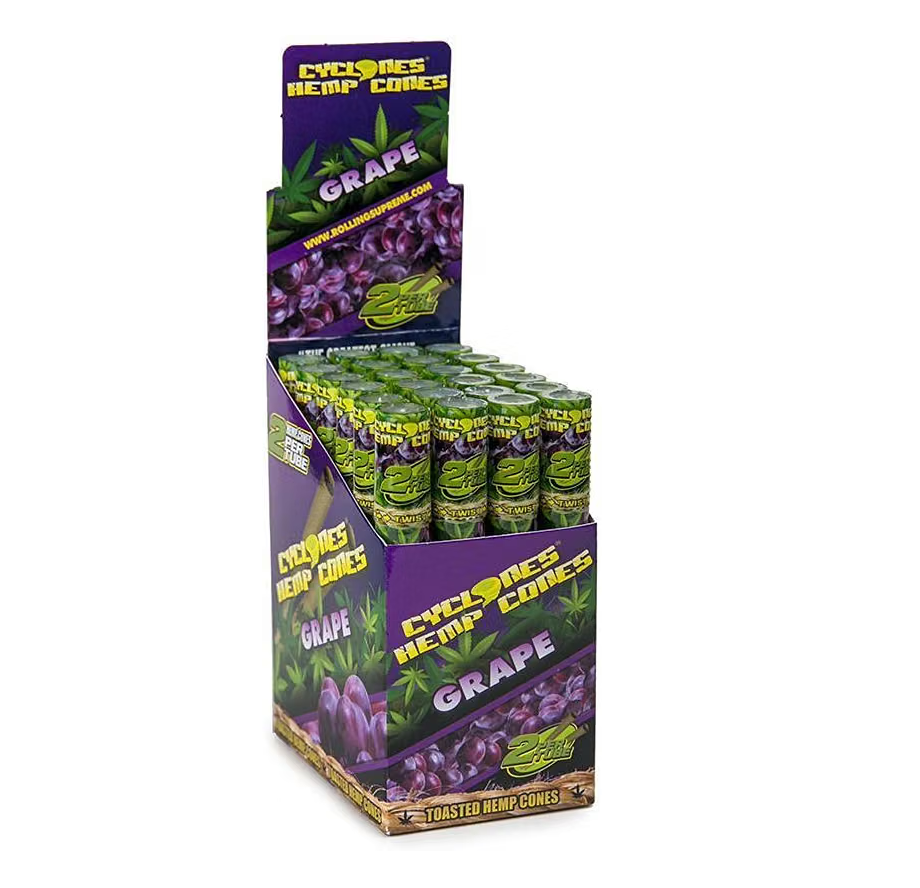 Cyclones Flavored Hemp Pre-Rolled Cones RAW Cones CYCB-HWFL-0010 esd-official