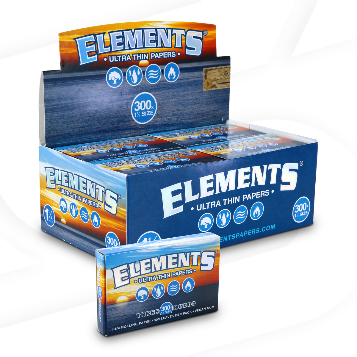 Elements 1 1/4 300 Rolling Papers Rolling Papers ELEB-RPRC-1402 esd-official