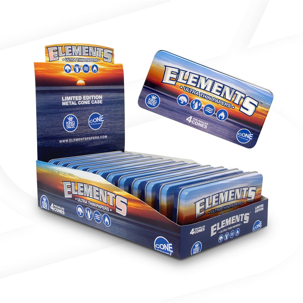 Elements Cone Tin King Size RAW Cones ELEB-CNRC-KS03 esd-official
