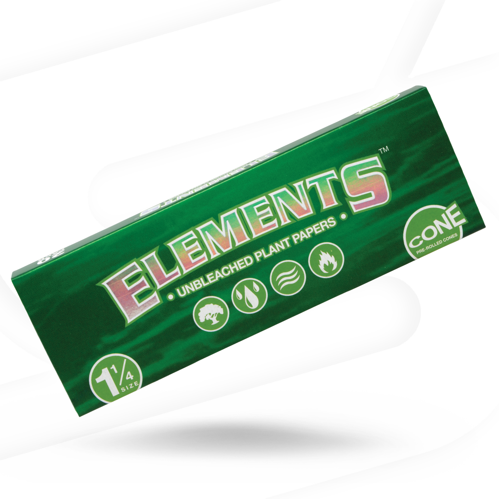 Elements Green Pre Rolled Cones RAW Cones ELEB-CNRC-1403_1/20 esd-official