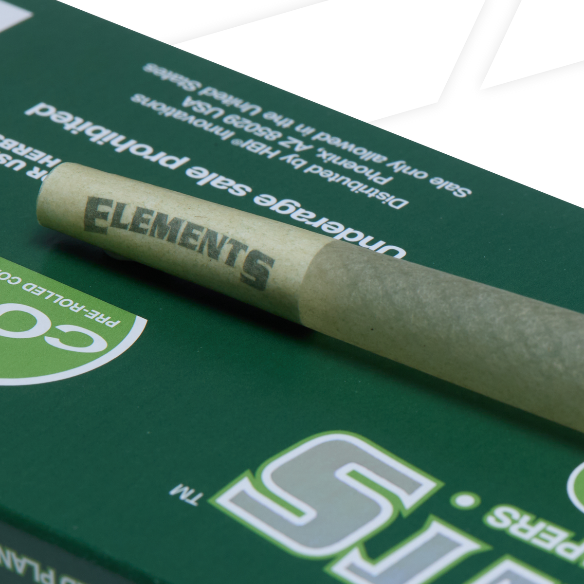 Elements Green Pre Rolled Cones RAW Cones esd-official