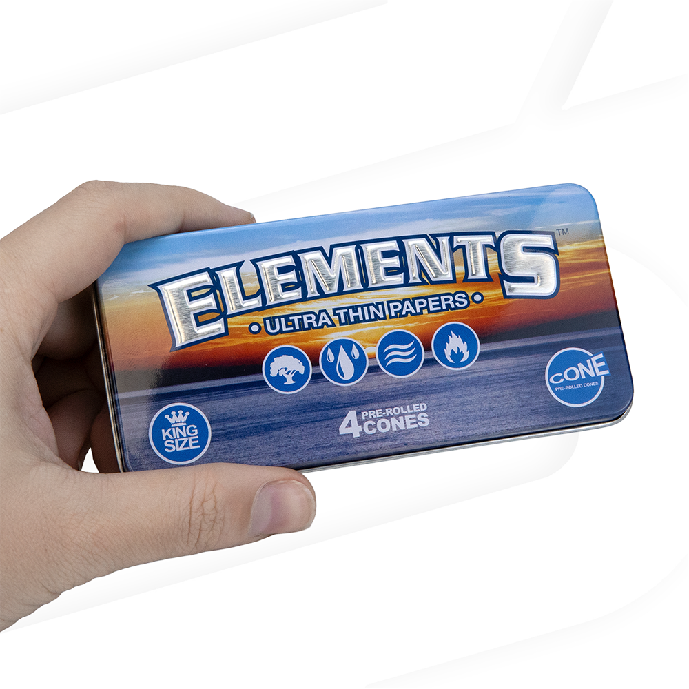 Elements King Size Cone Tin RAW Cones esd-official