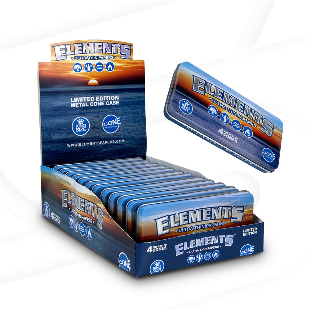 Elements King Size Cone Tin RAW Cones ELEB-CNRC-KS03 esd-official