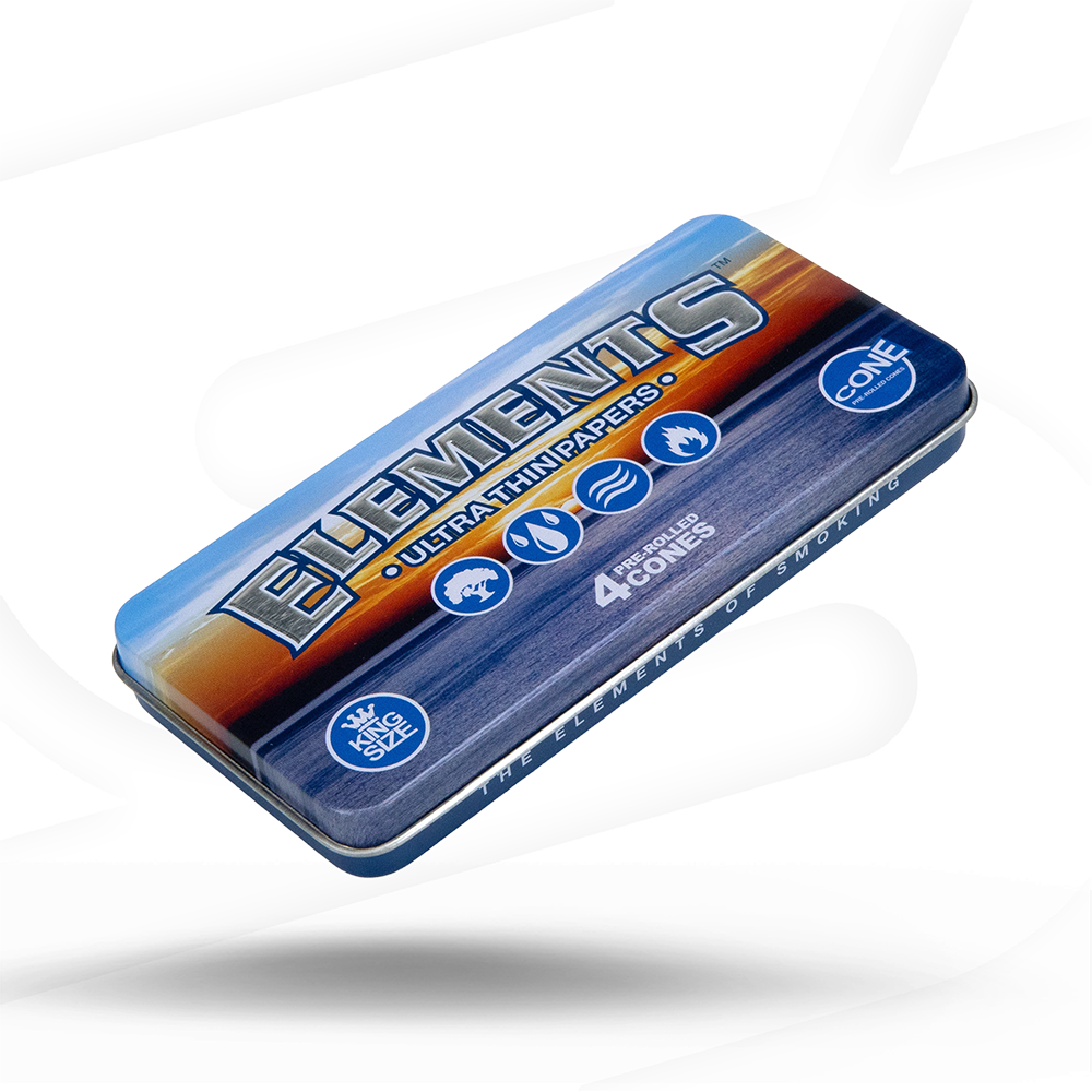 Elements King Size Cone Tin RAW Cones esd-official