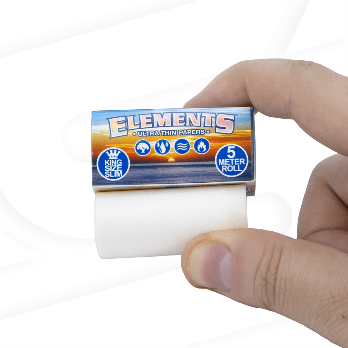 Elements King Size Slim Rolls - 5 Meters Rolling Papers ELEB-RPRC-KL05_1/12 esd-official