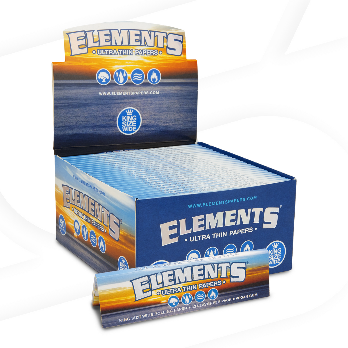 Elements King Size Wide Rolling Papers Rolling Papers ELEB-RPRC-KS01 esd-official