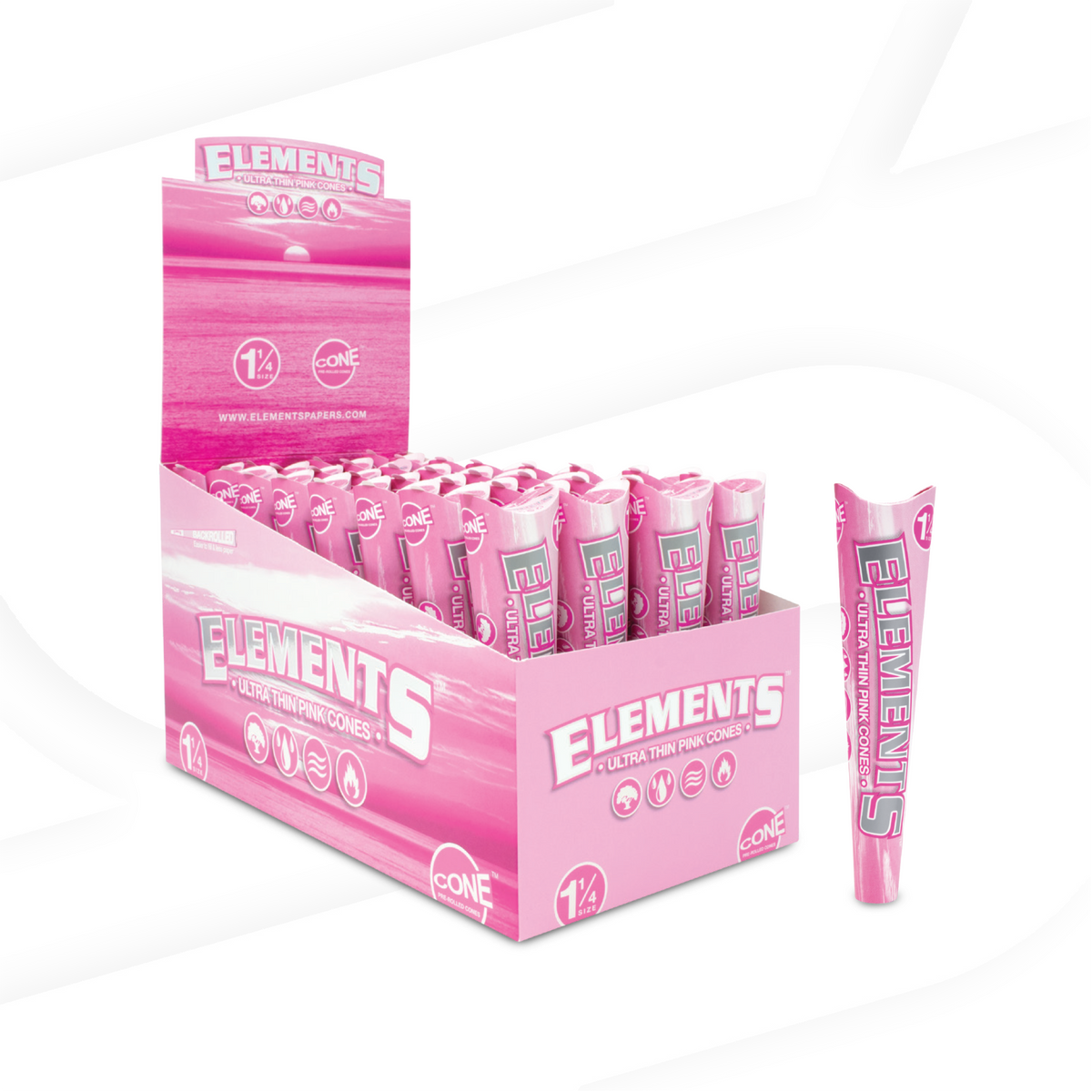Elements Pink 1 1/4 Cones - 6 Pack ELEB-CNPK-1401 esd-official