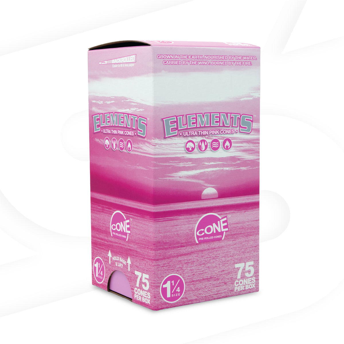 Elements Pink Pre-Rolled Cones RAW Cones ELEB-CNPK-1402 esd-official