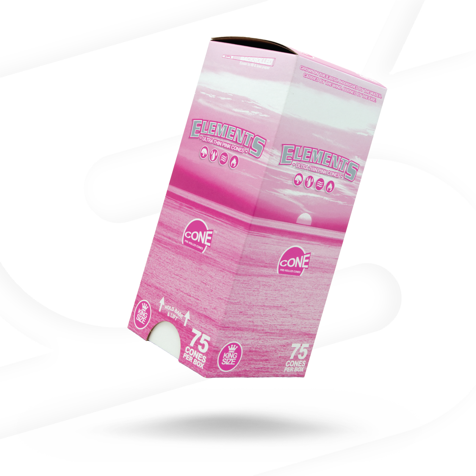 Elements Pink Pre-Rolled King Size Cones RAW Cones ELEB-CNPK-KS02 esd-official