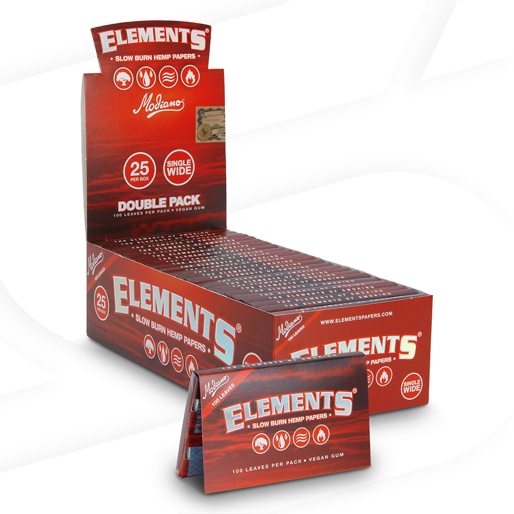 Elements Red Hemp Rolling Papers Rolling Papers ELEB-RPRH-SW01 esd-official