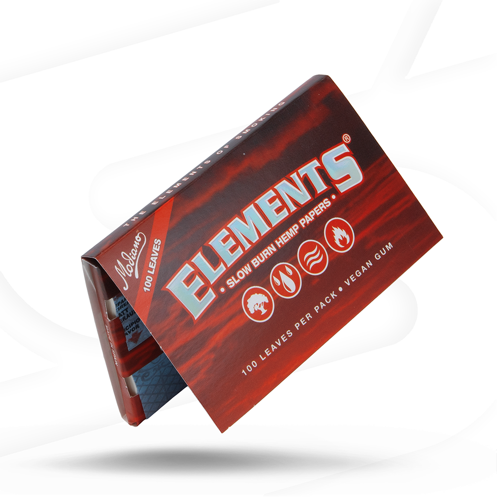 Elements Red Hemp Rolling Papers Rolling Papers ELEB-RPRH-SW01_1/25 esd-official