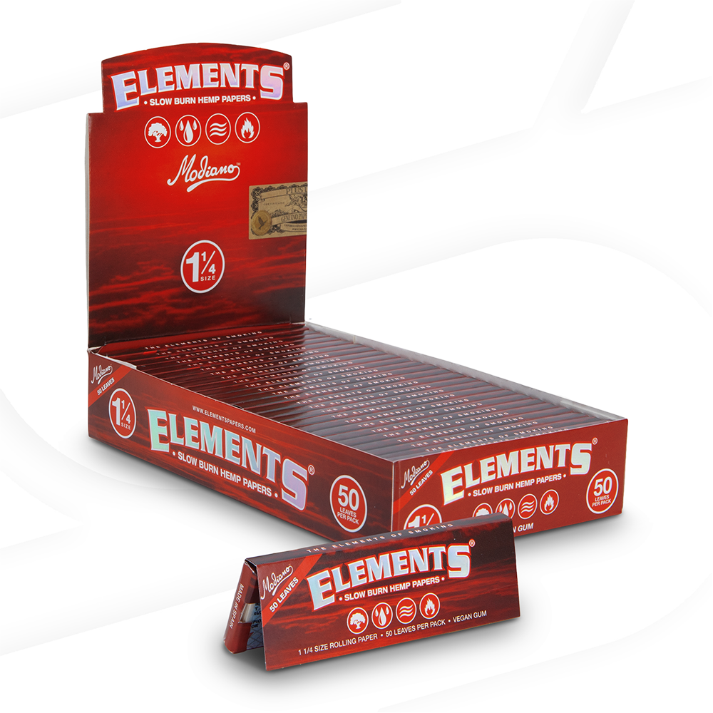 Elements Red Hemp Rolling Papers Rolling Papers ELEB-RPRH-1401 esd-official