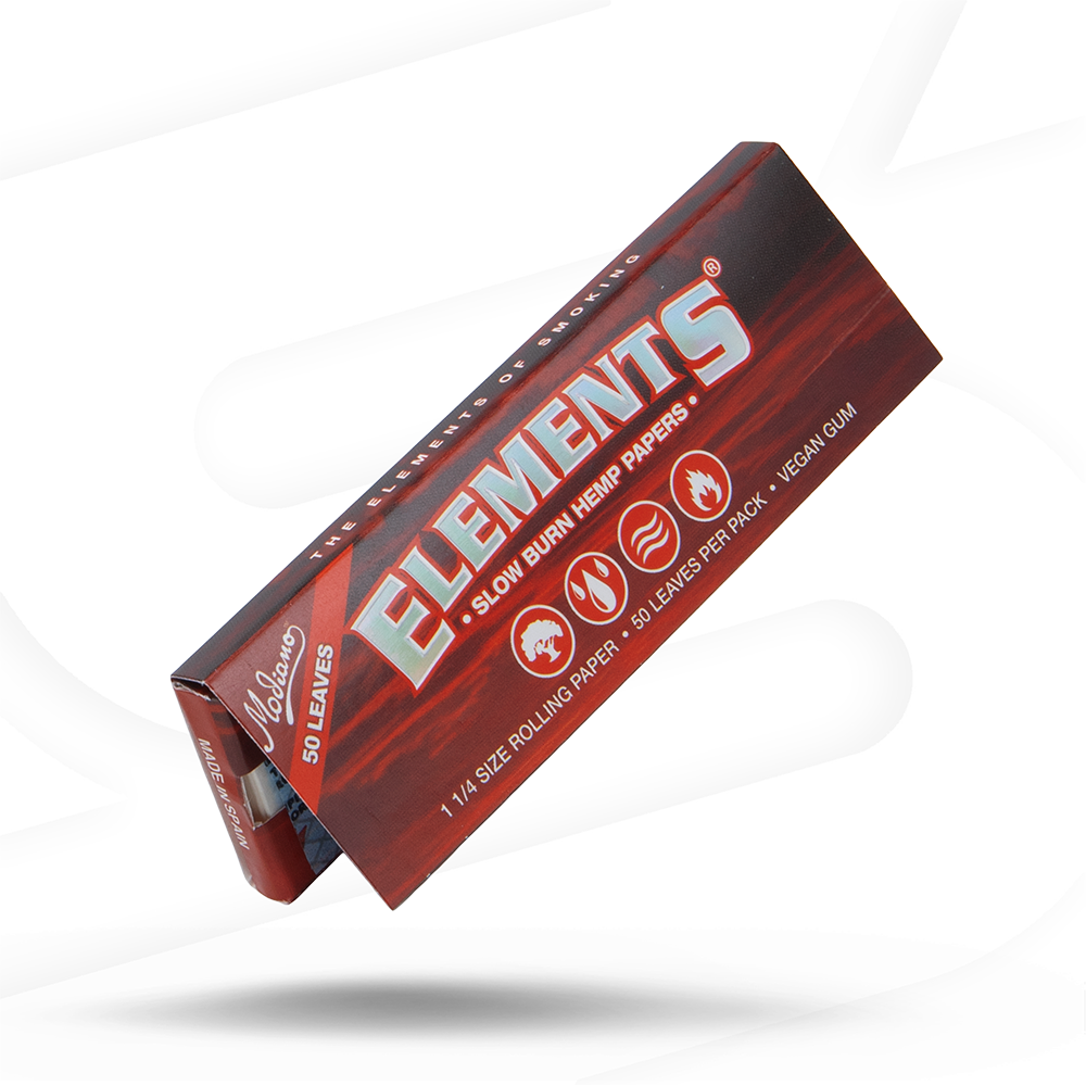 Elements Red Hemp Rolling Papers Rolling Papers ELEB-RPRH-1401_1/25 esd-official