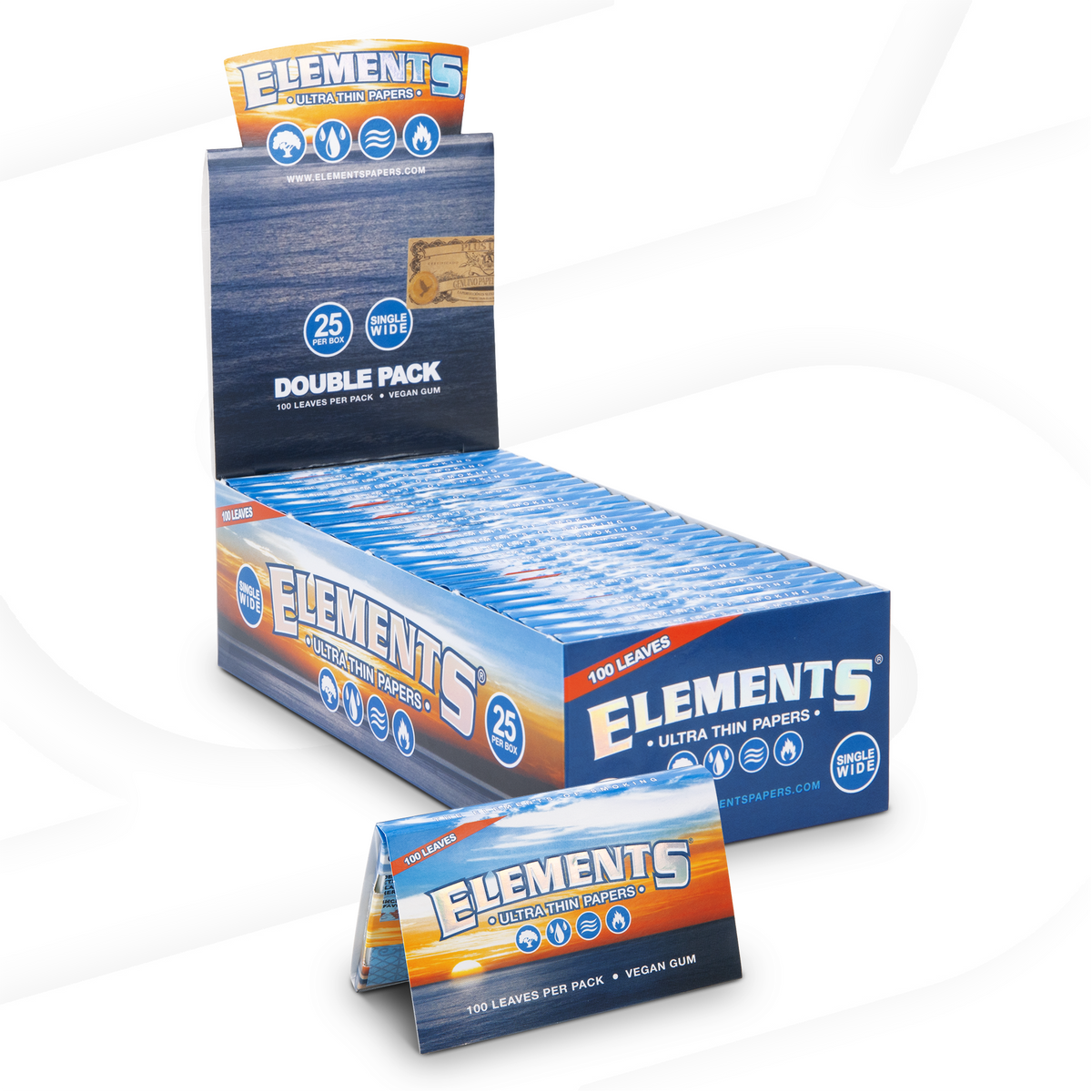Elements Single Wide Rolling Papers Rolling Papers ELEB-RPRC-SW01 esd-official