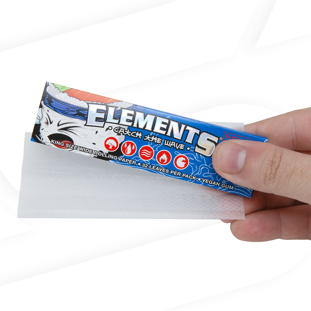 Elements x Zushi King Size Wide Rolling Papers RAW Cones esd-official