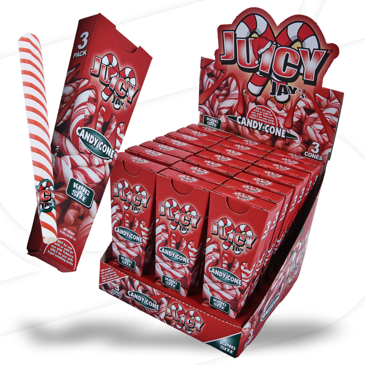 Juicy Jay's Candy King Size Cone RAW Cones JAYB-CNFL-KS01 esd-official