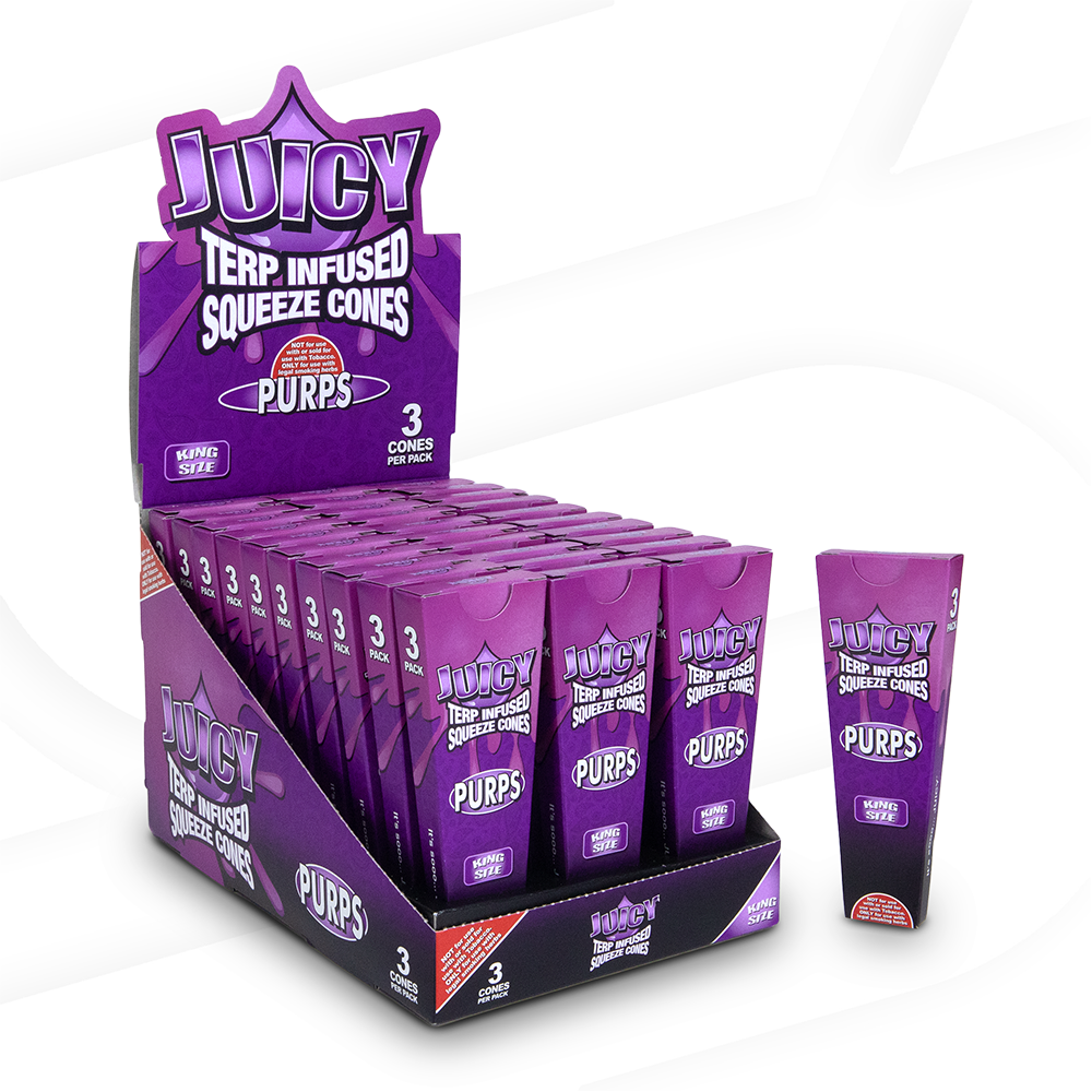 Juicy Jay Terp Infused Squeeze Cones RAW Cones JAYB-CNTI-KS02 esd-official