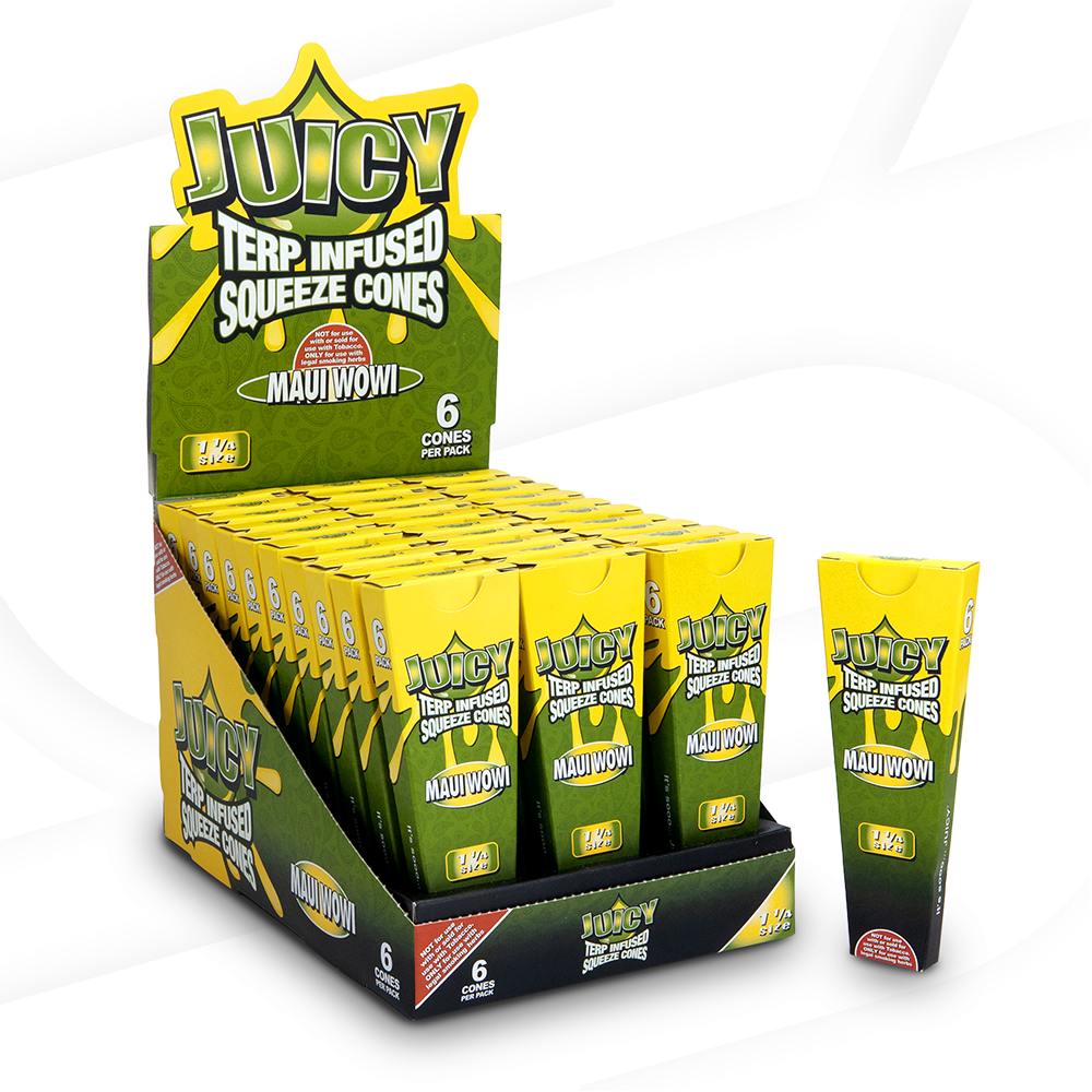 Juicy Jay Terp Infused Squeeze Cones RAW Cones JAYB-CNTI-1403 esd-official