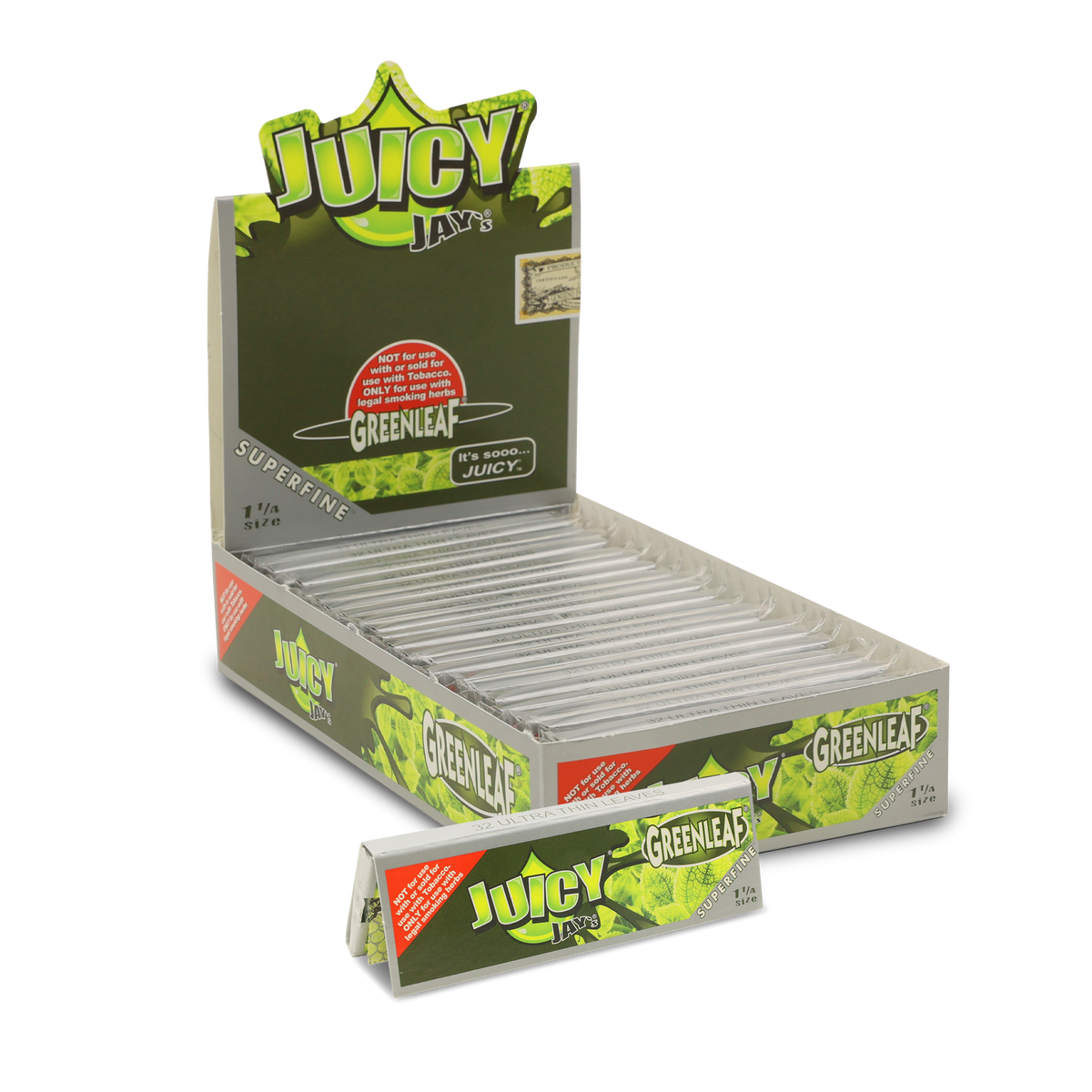 Juicy Jays 1 1/4 Superfine White Grape Flavored Hemp Rolling Papers Rolling Papers JAYB-RPFL-1422 esd-official