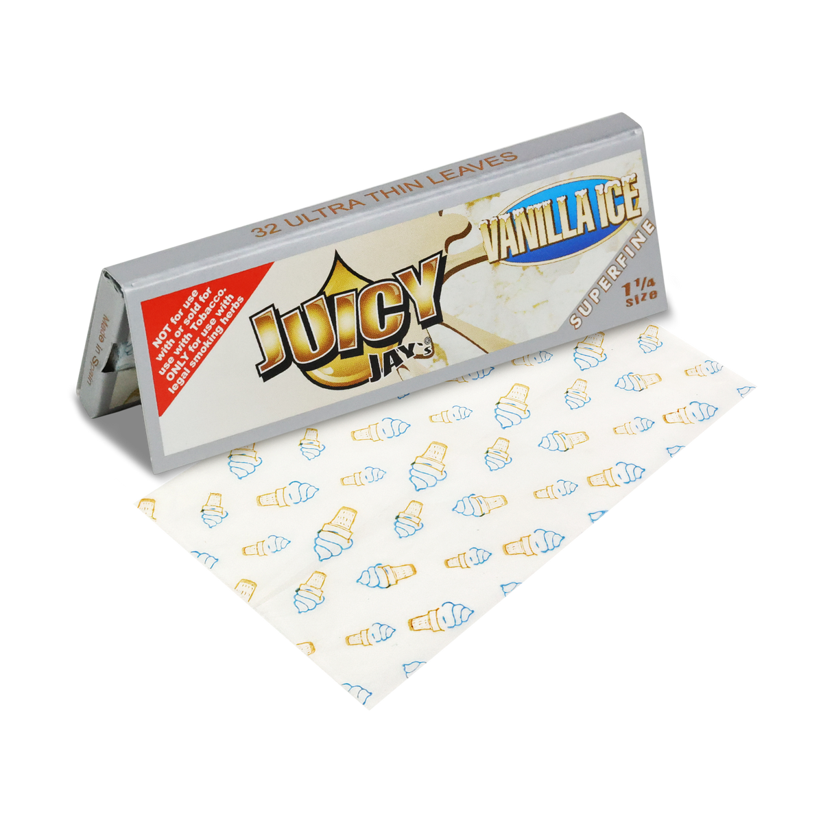 Juicy Jays 1 1/4 Superfine White Grape Flavored Hemp Rolling Papers Rolling Papers JAYB-RPFL-1423_1/24 esd-official