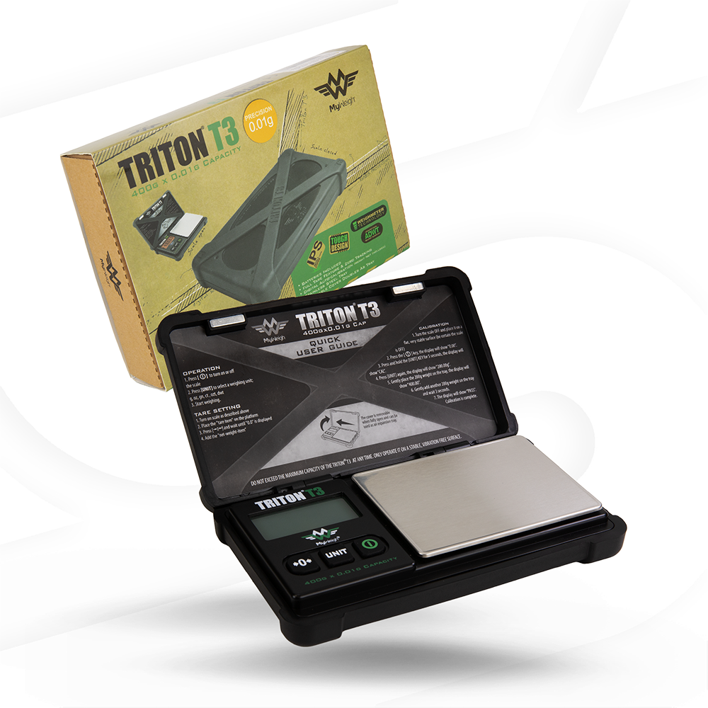 My Weigh Triton T3 Digital Pocket Scale - 400g X 0.01g Accuracy With Expansion Tray