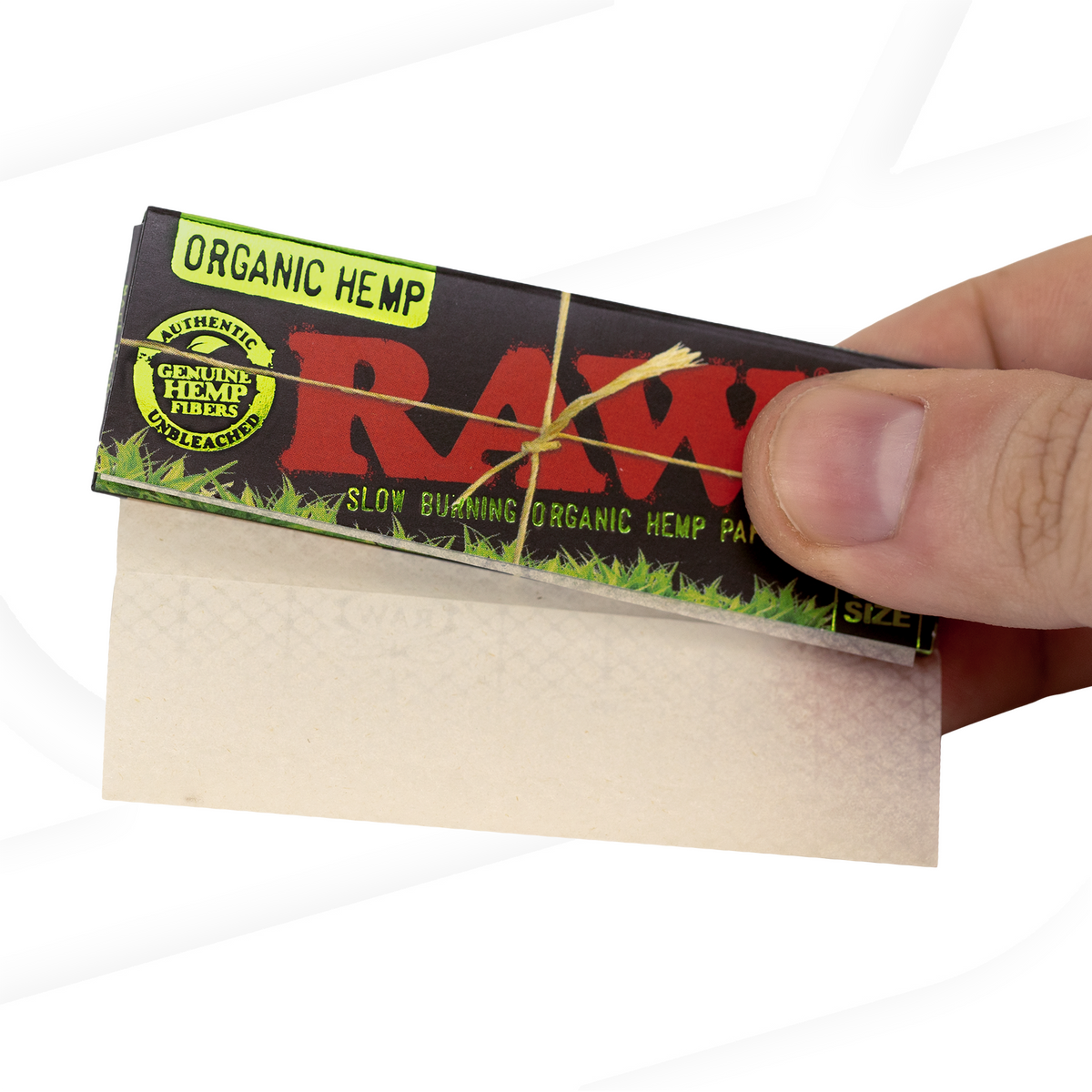 RAW Black 1 1/4 Organic Hemp Rolling Papers Rolling Papers RAWB-RPOB-1402_1/24 esd-official