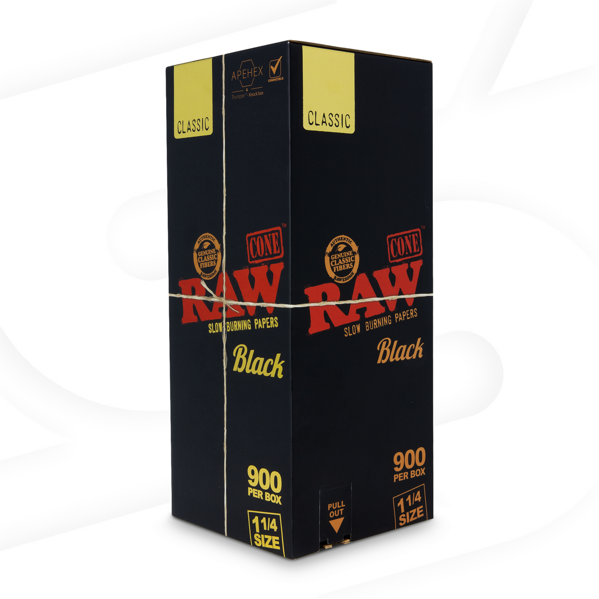 RAW Black 1¼ Cones | Bulk Box | 900 Cones RAW Cones RAWT-CNBK-1402 esd-official