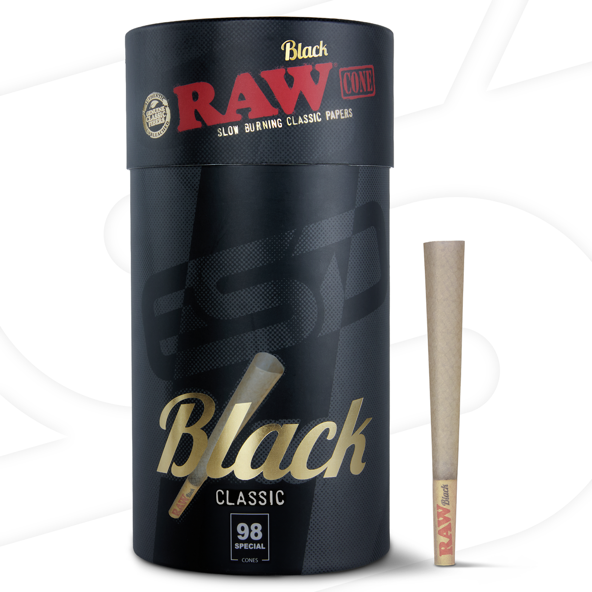 RAW Black 98 Special Cones RAW Cones RAWR-CNBK-9802 esd-official