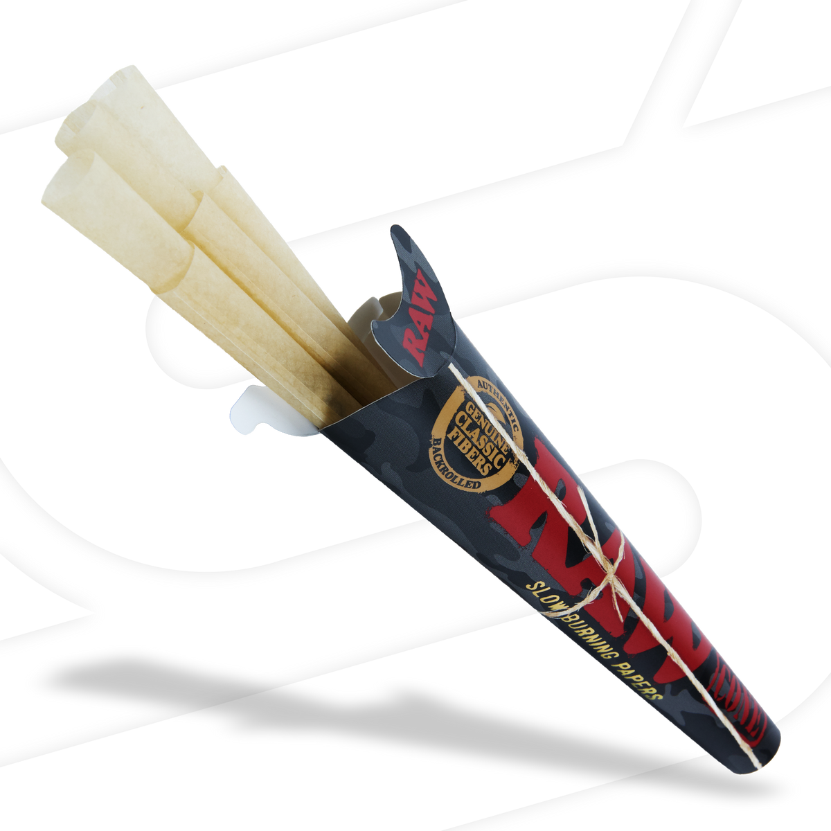 RAW Black Camo 1 1/4 Pre-Rolled Cones RAW Cones esd-official