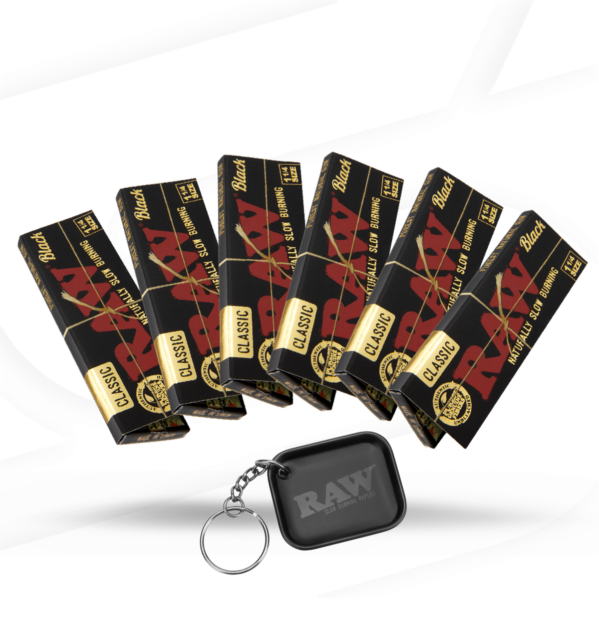 RAW Black Classic 1 1/4 Rolling Papers Rolling Papers BNDL-AAXX-0016 esd-official